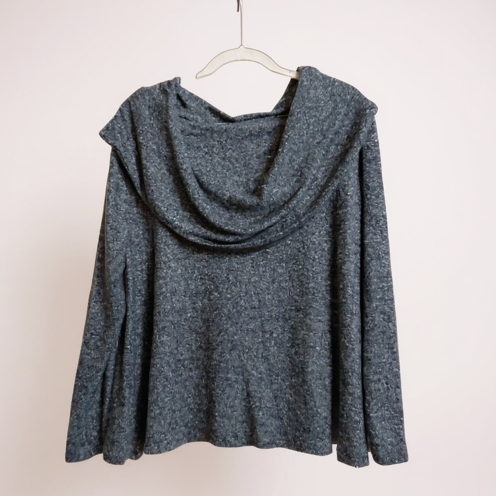 Collection by Bobeau gray cowl off the shoulder sweater 1X